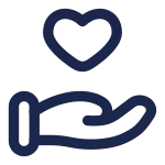 Hand Heart SVG Icon